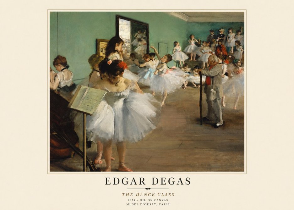 Edgar Degas The Dance Class I No1 - Póster
