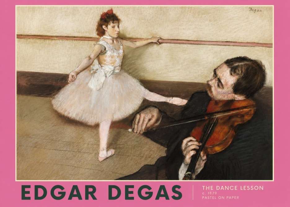 Edgar Degas The Dance Lesson No2 - Póster