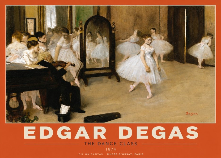 Edgar Degas The Dance Class II No5 - Póster