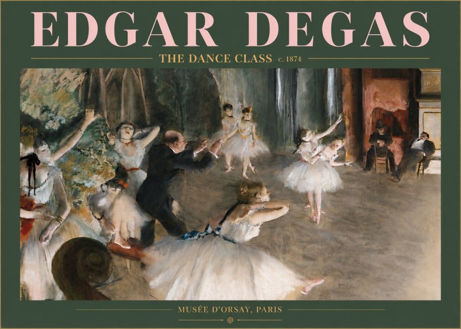 Edgar Degas The Dance Class III No3 - Póster