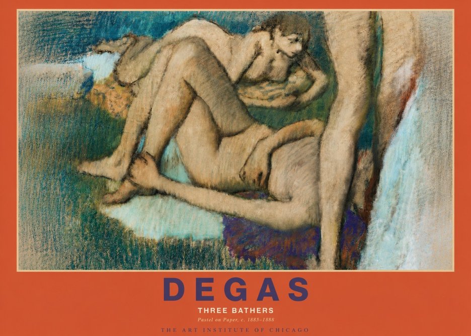 Edgar Degas Three Bathers No3 - Póster