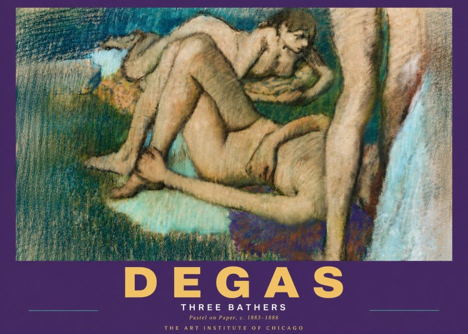 Edgar Degas Three Bathers No5 - Póster