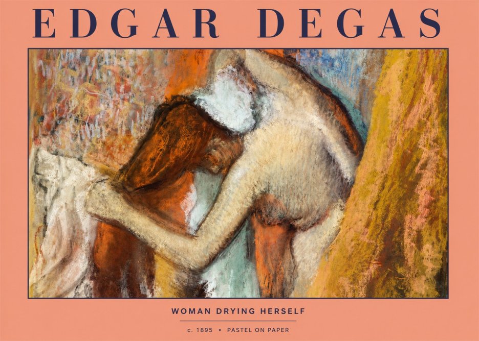 Edgar Degas Woman Drying Herself I No2 - Póster