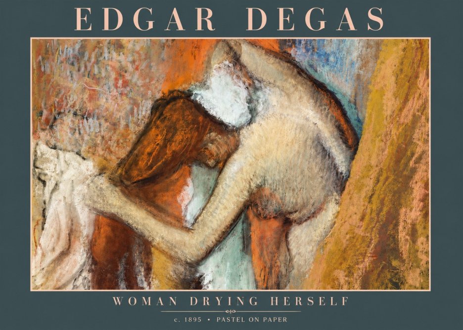 Edgar Degas Woman Drying Herself I No3 - Póster