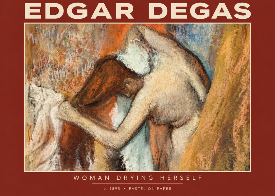 Edgar Degas Woman Drying Herself I No4 - Póster