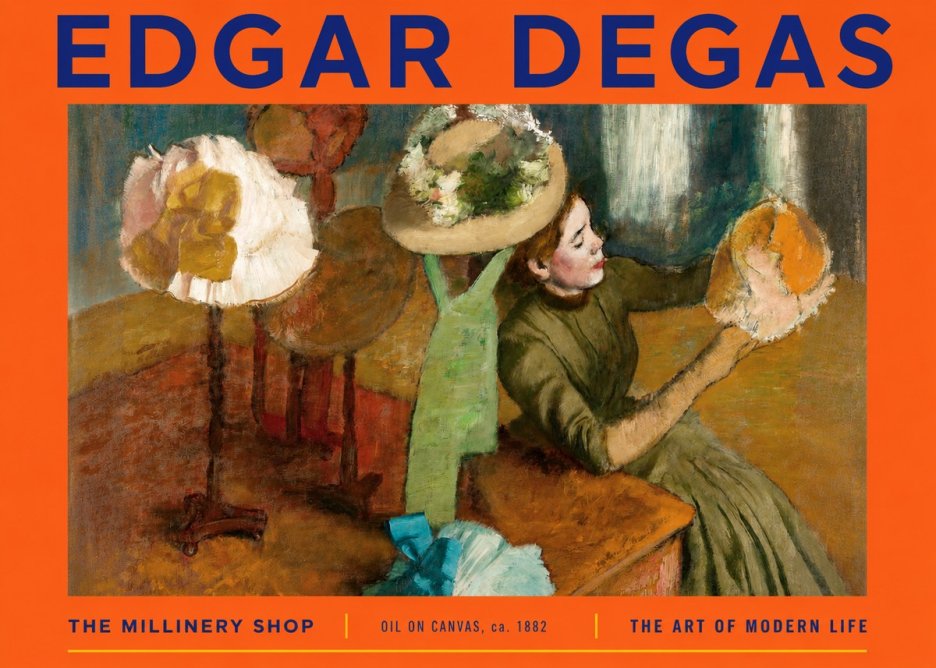 Edgar Degas The Millinery Shop, Ca. 1882 No2 - Póster