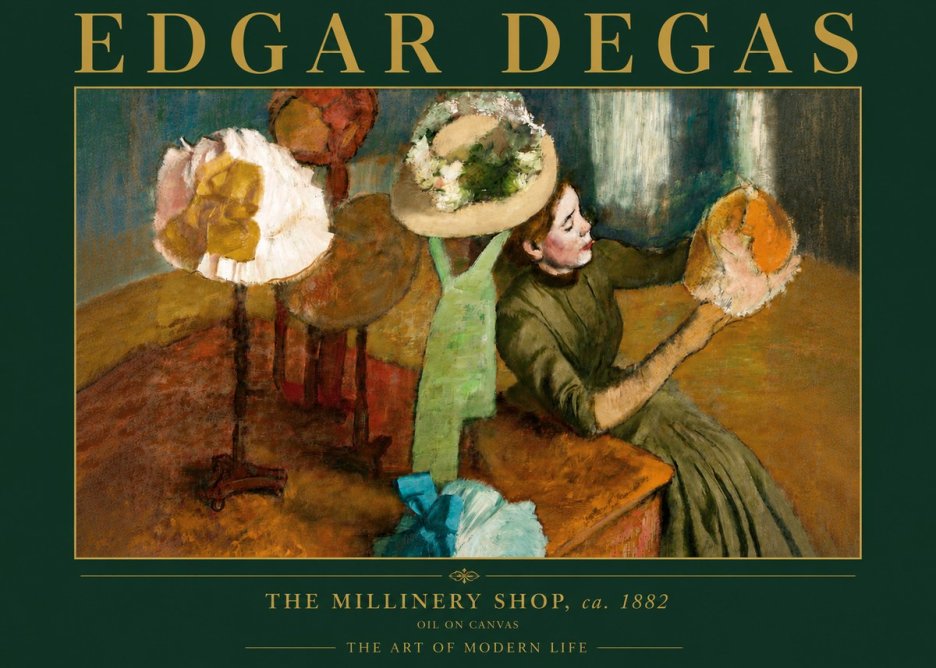 Edgar Degas The Millinery Shop, Ca. 1882 No4 - Póster