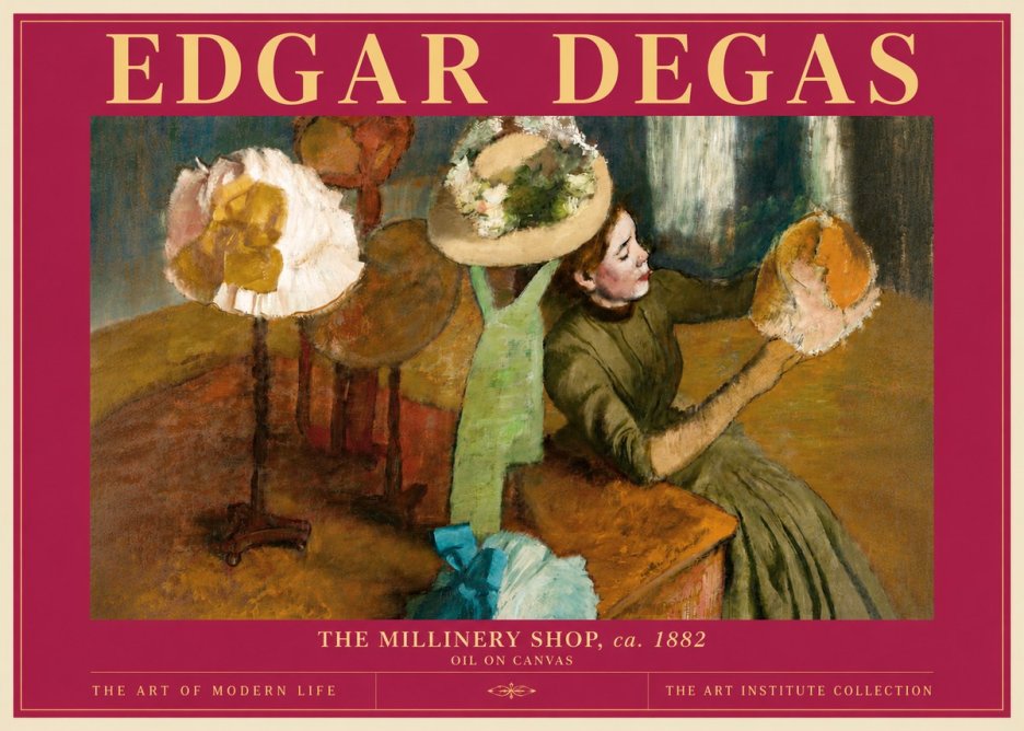 Edgar Degas The Millinery Shop, Ca. 1882 No6 - Póster