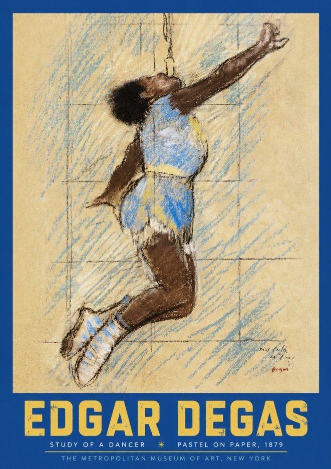 Edgar Degas Study of a Dancer No3 - Póster