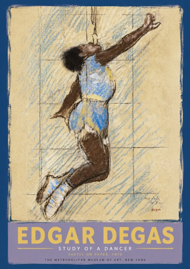 Edgar Degas Study of a Dancer No5 - Póster