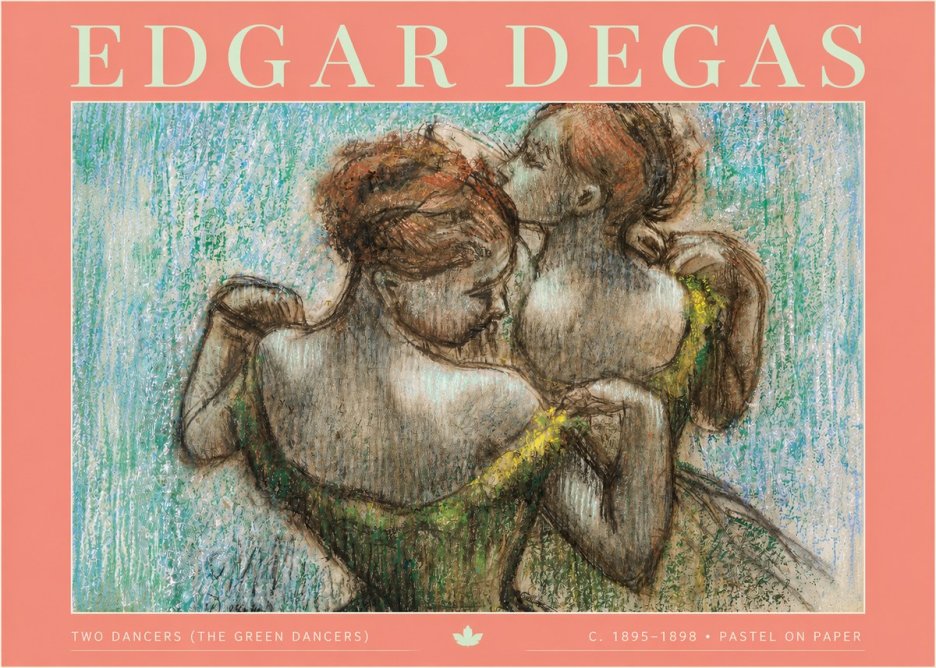 Edgar Degas Two Dancers (the Green Dancers) No2 - Póster