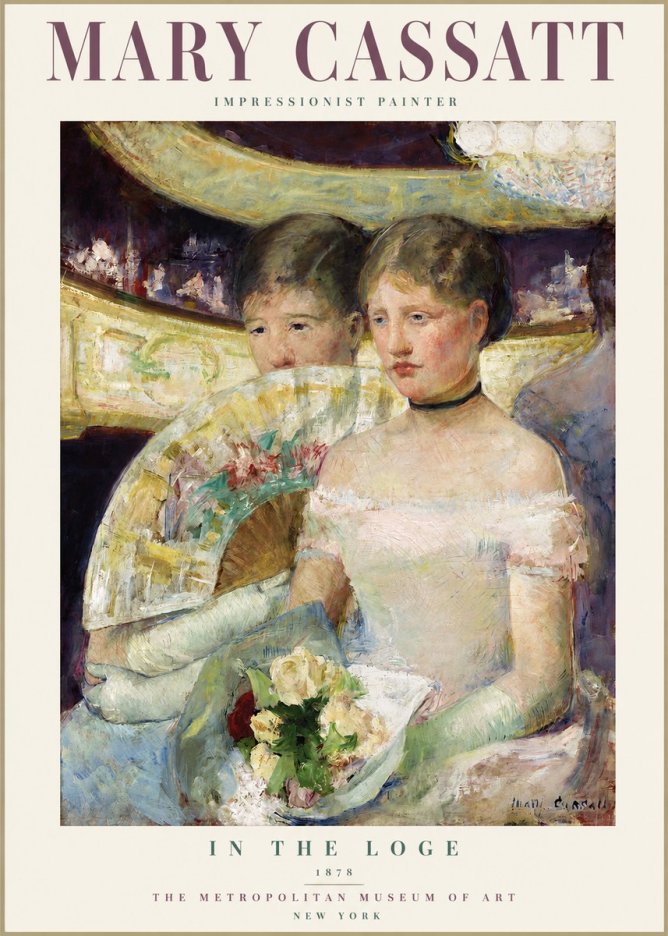 Mary Cassatt In the Loge No2 - Póster