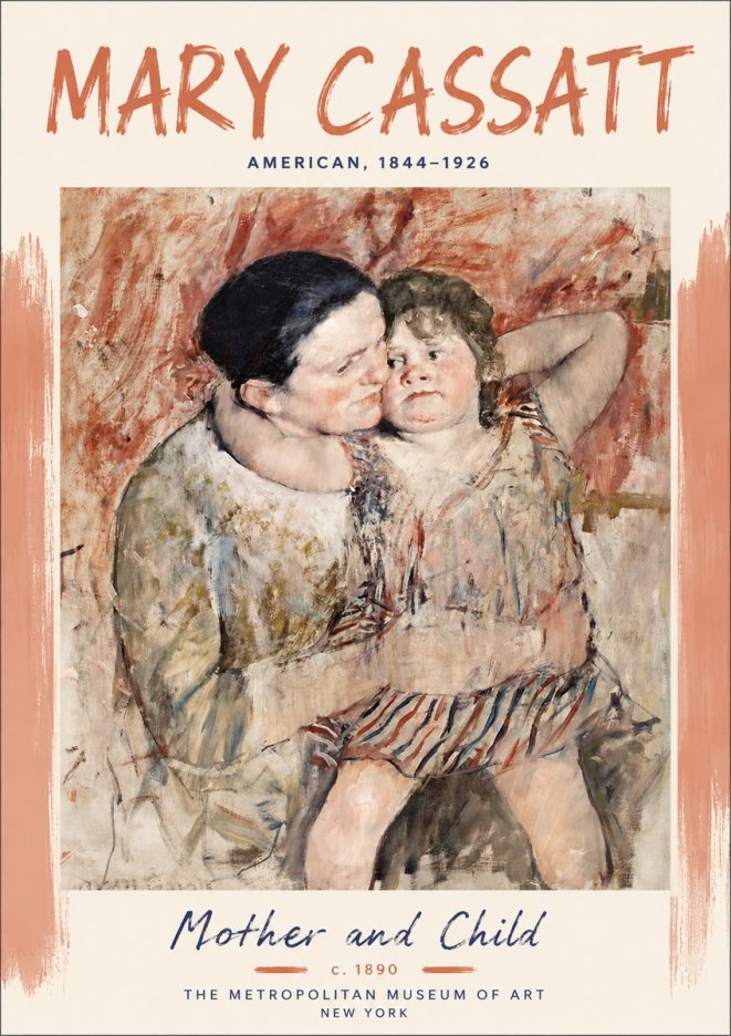 Mary Cassatt Mother and Child II No5 - Póster