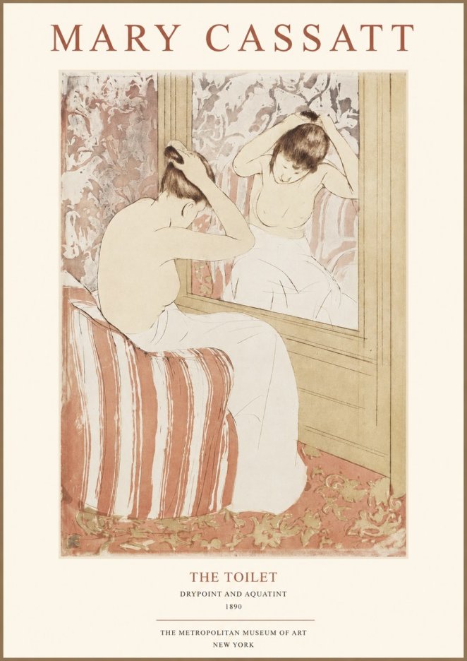 Mary Cassatt The Toilet No1 - Póster