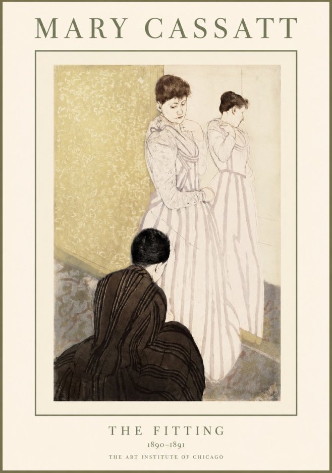 Mary Cassatt The Fitting No1 - Póster