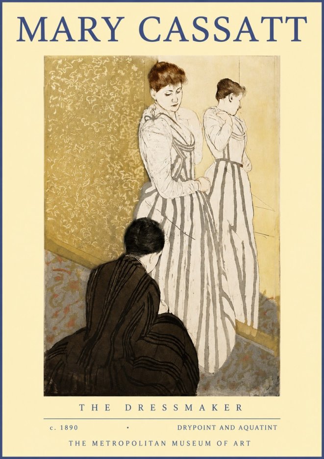 Mary Cassatt The Dressmaker No2 - Póster