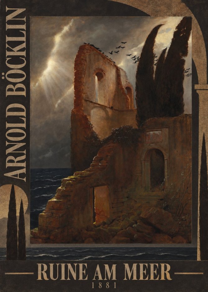Arnold Böcklin Ruine Am Meer · 1881 No5 - Póster