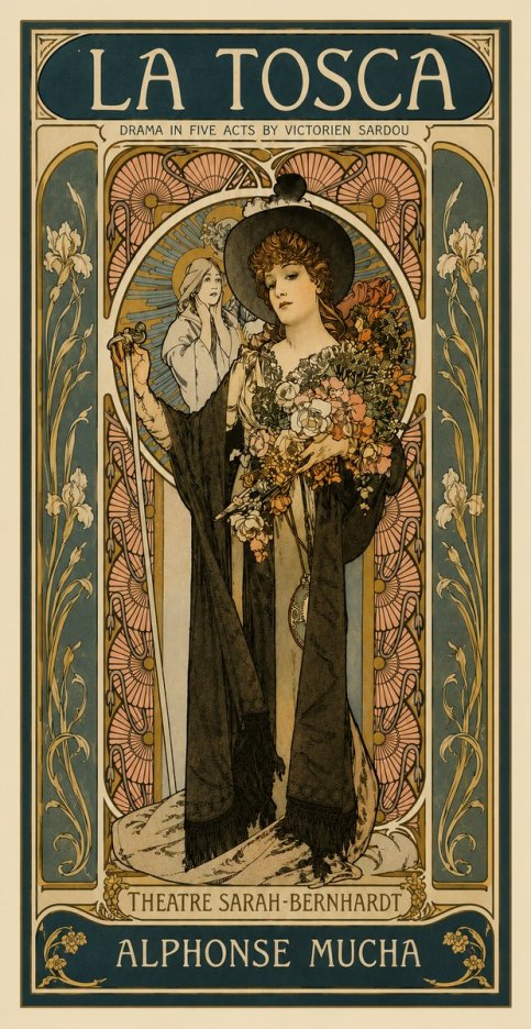 Mucha La Tosca No4 - Póster