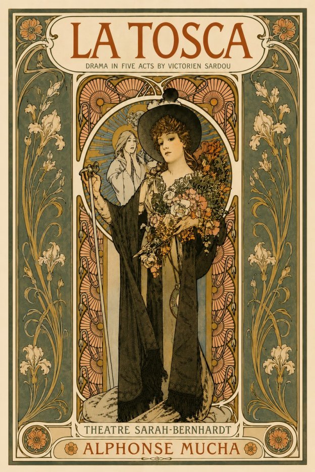 Mucha La Tosca No6 - Póster
