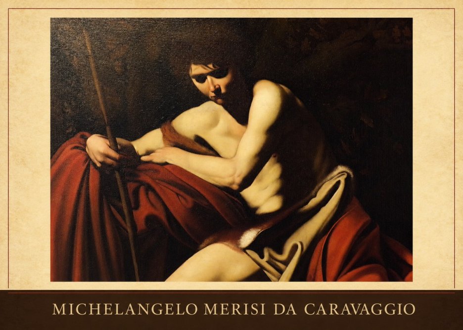 Michelangelo Merisi da Caravaggio Saint John the Baptist I No3 - Póster