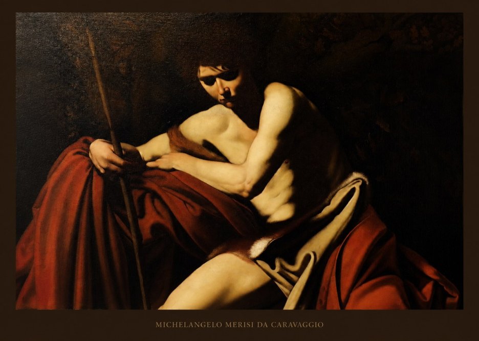 Michelangelo Merisi da Caravaggio Saint John the Baptist I No5 - Póster