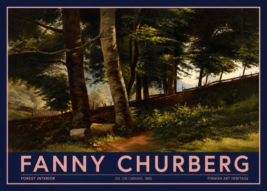 Fanny Churberg Forest Interior No2 - Póster