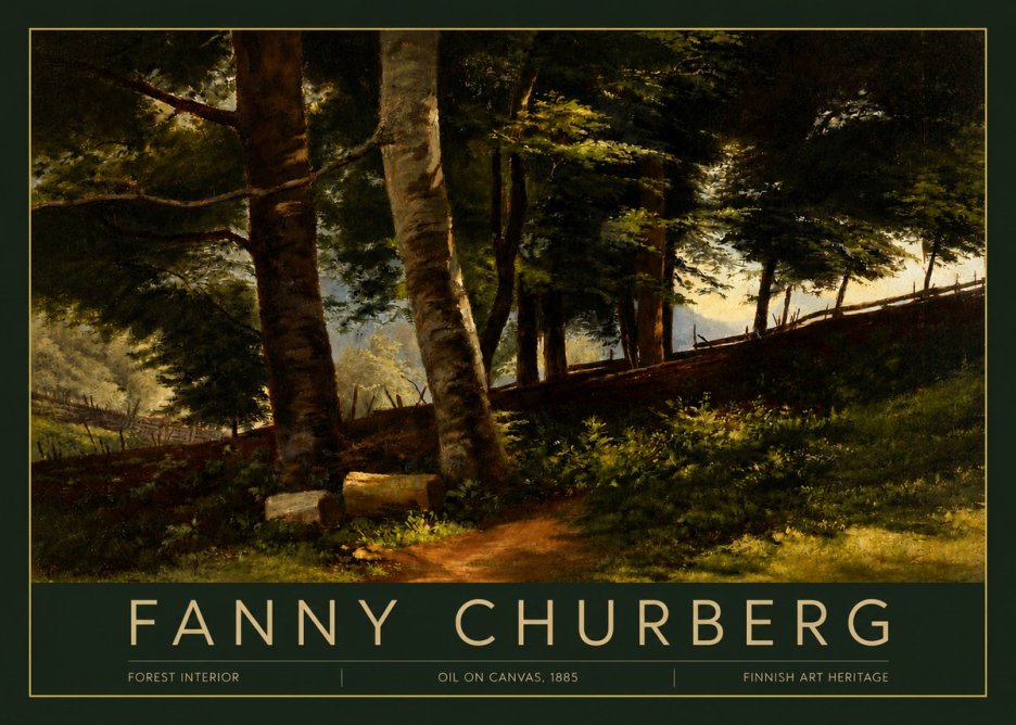 Fanny Churberg Forest Interior No3 - Póster