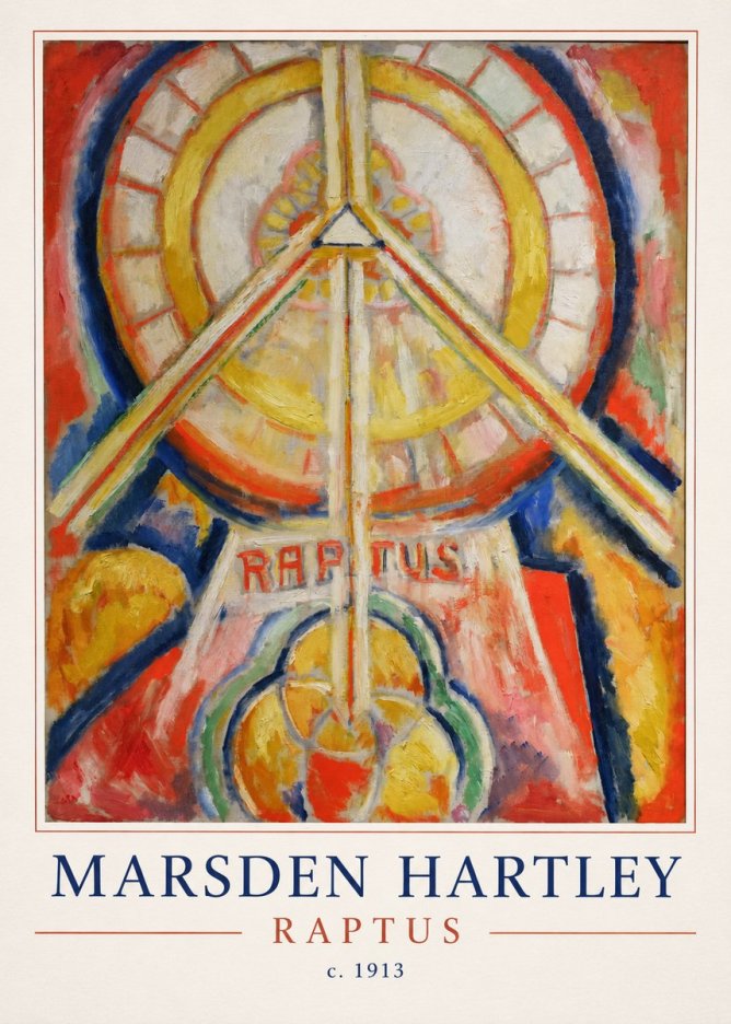 Marsden Hartley Raptus No4 - Póster
