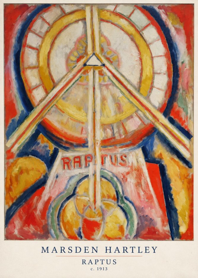Marsden Hartley Raptus No6 - Póster