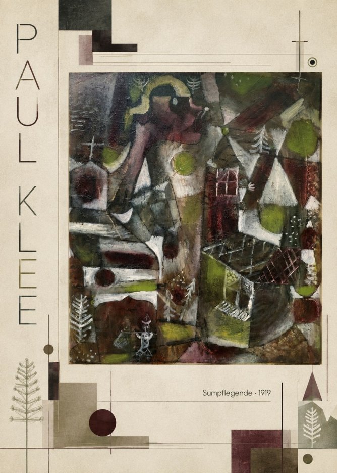 Paul Klee Sumpflegende I No2 - Póster