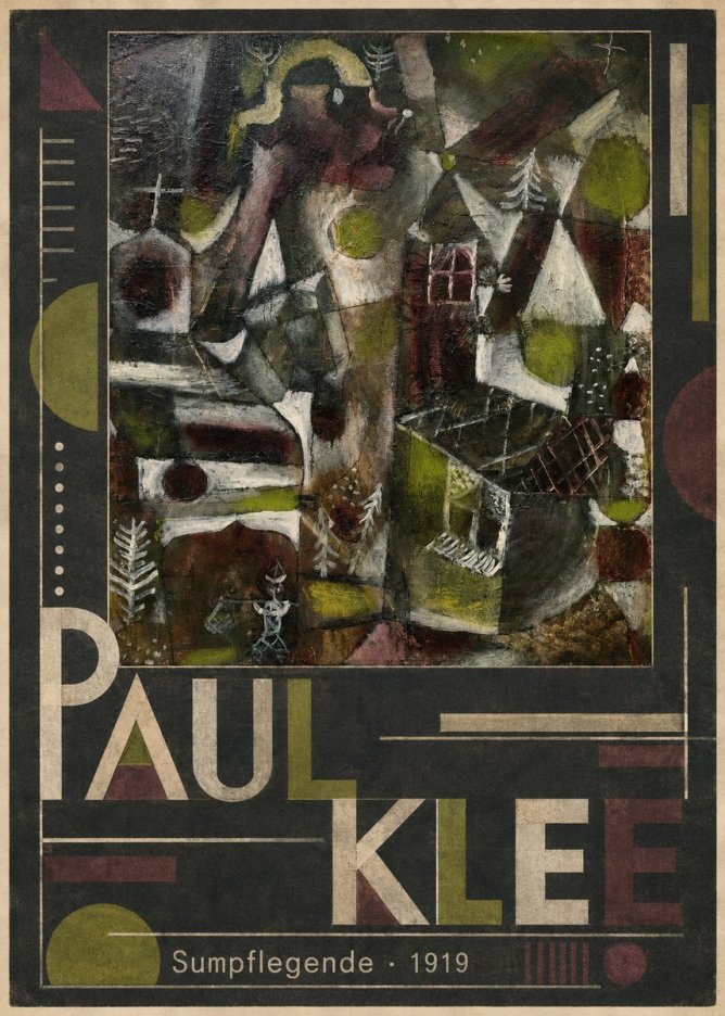 Paul Klee Sumpflegende I No5 - Póster