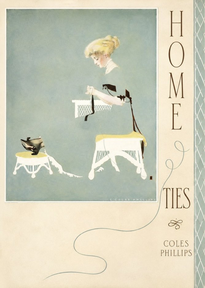Coles Phillips Home Ties No4 - Póster