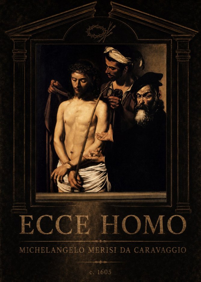 Michelangelo Merisi da Caravaggio Ecce Homo No4 - Póster