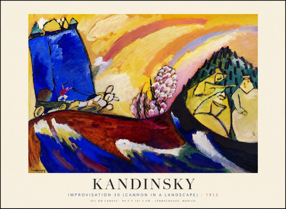 Kandinsky Improvisation 30 (Cannon in a Landscape) No1 - Póster