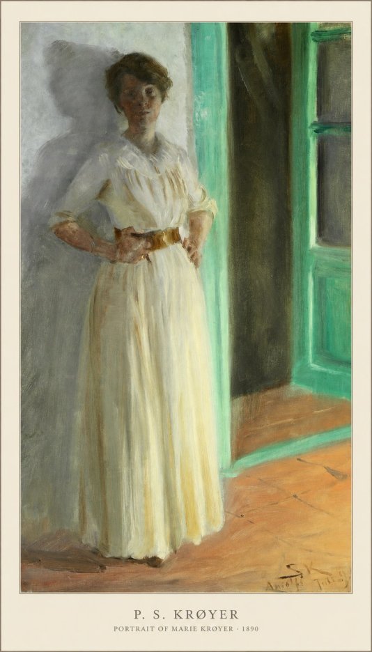 P.S. Krøyer Portrait of Marie Krøyer No3 - Póster