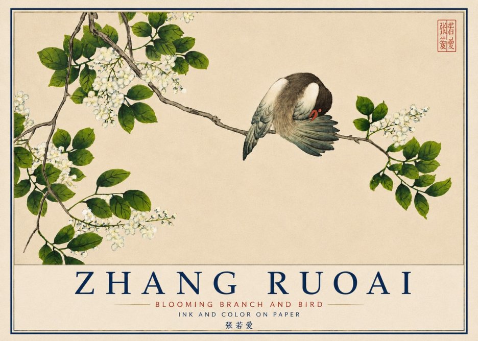 Zhang Ruoai Bird and Blossom No5 - Póster