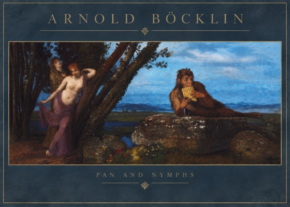 Arnold Böcklin Pan and Nymphs No2 - Póster
