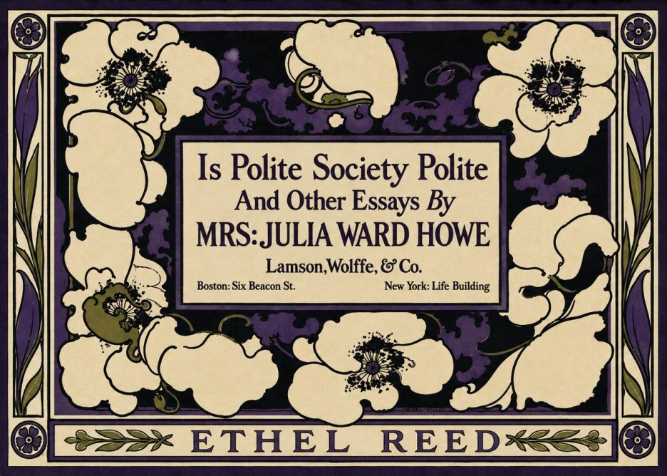 Ethel Reed Is Polite Society Polite and Other Essays by Mrs·julia Ward Howe No3 - Póster