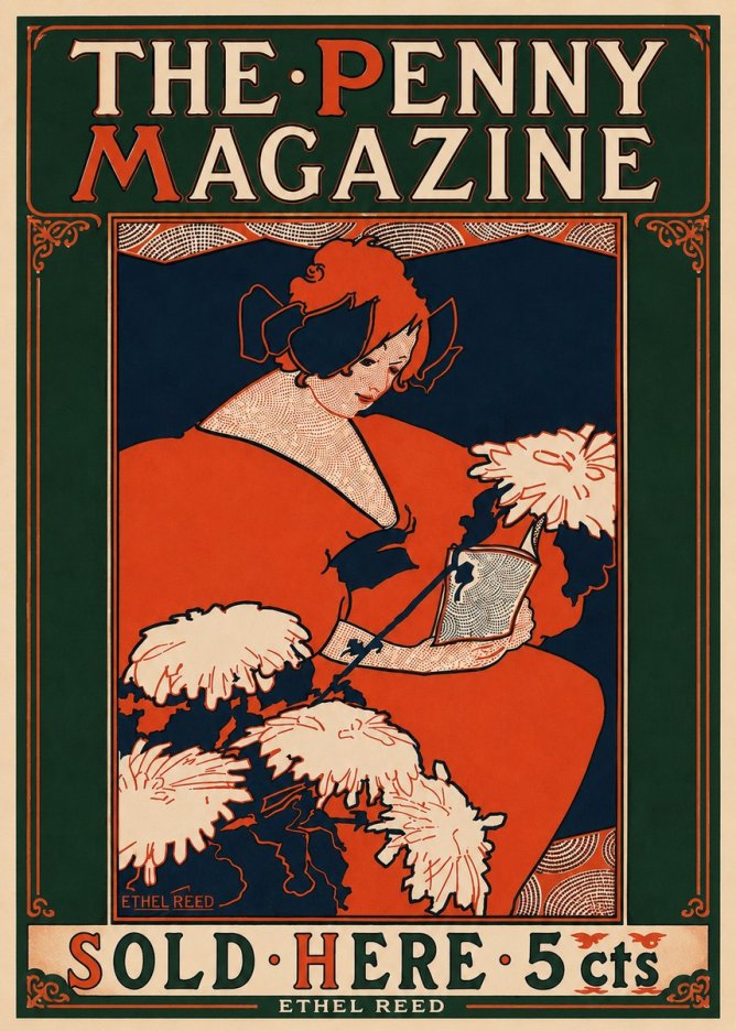 Ethel Reed The Penny Magazine No5 - Póster