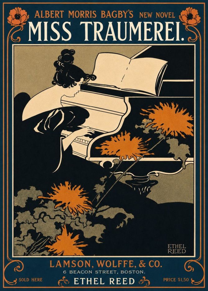 Ethel Reed Miss Traumerei. No4 - Póster