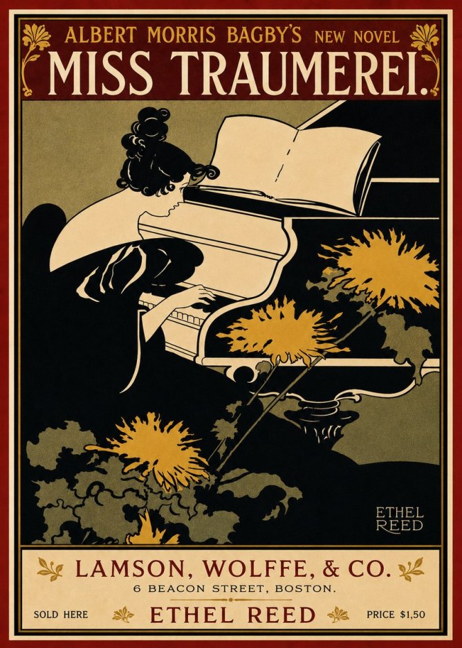 Ethel Reed Miss Traumerei. No6 - Póster
