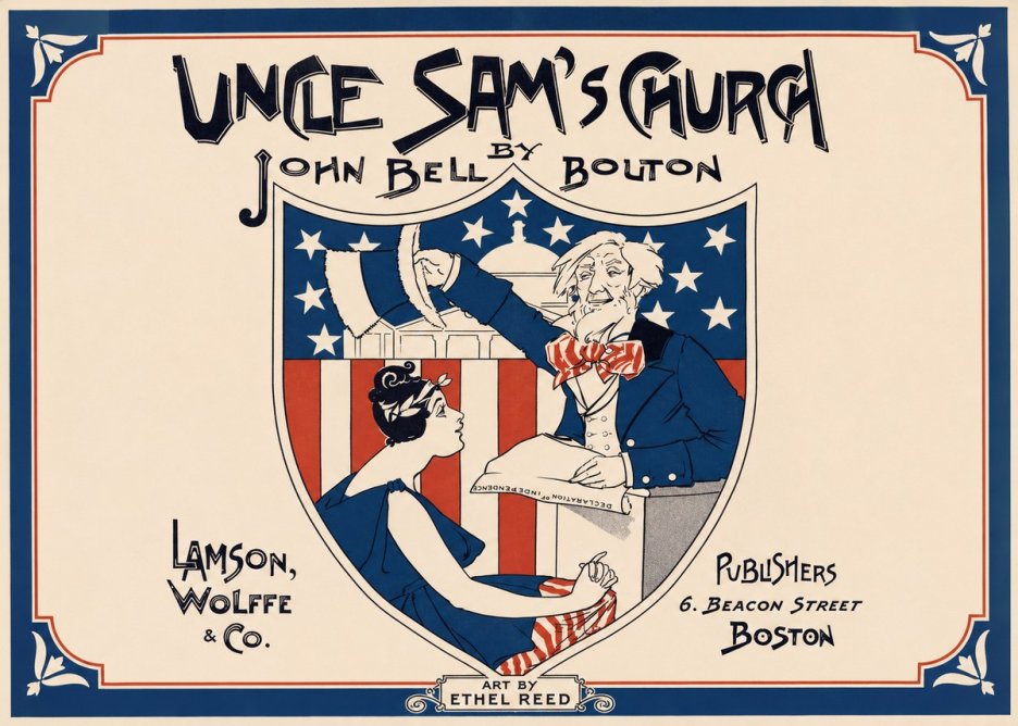 Ethel Reed Uncle Sam's Church No1 - Póster