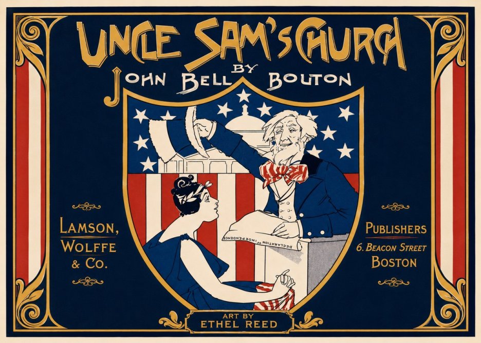 Ethel Reed Uncle Sam's Church No4 - Póster