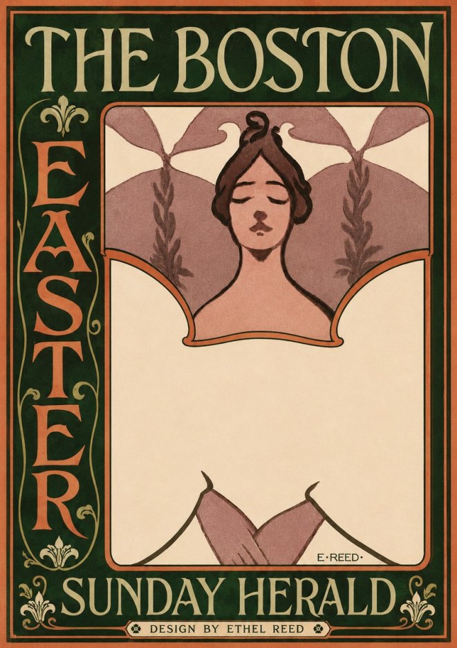 Ethel Reed The Boston Easter Sunday Herald No3 - Póster