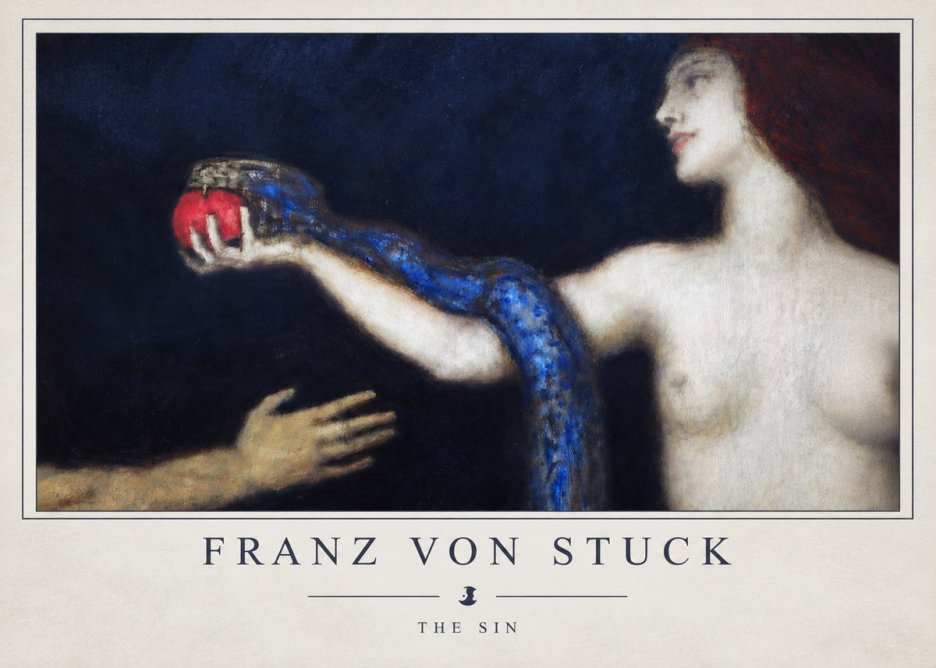 Franz von Stuck The Sin I No4 - Póster