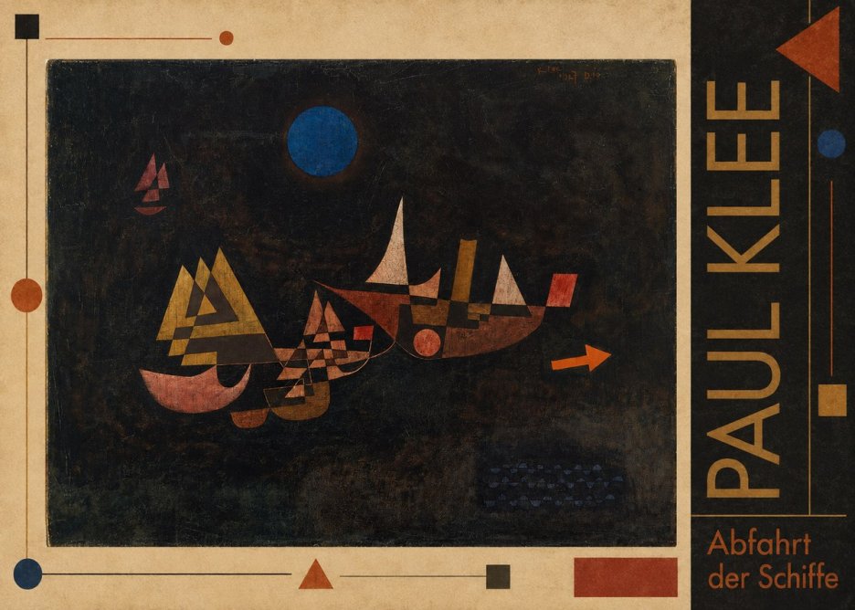 Paul Klee Abfahrt Der Schiffe No2 - Póster