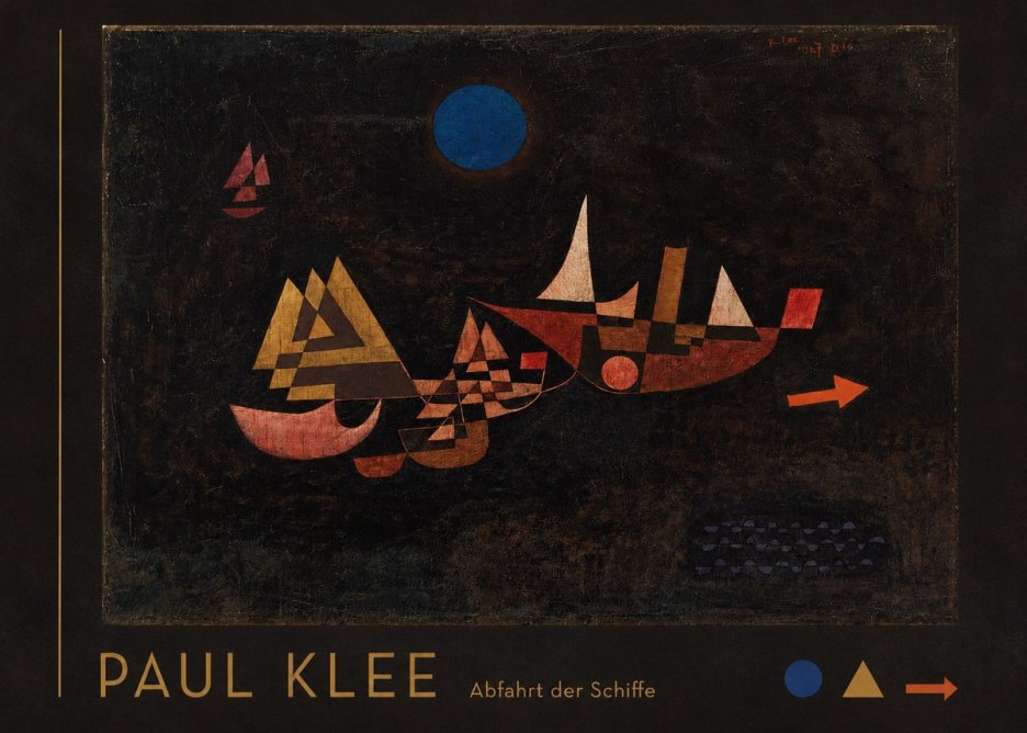 Paul Klee Abfahrt Der Schiffe No3 - Póster