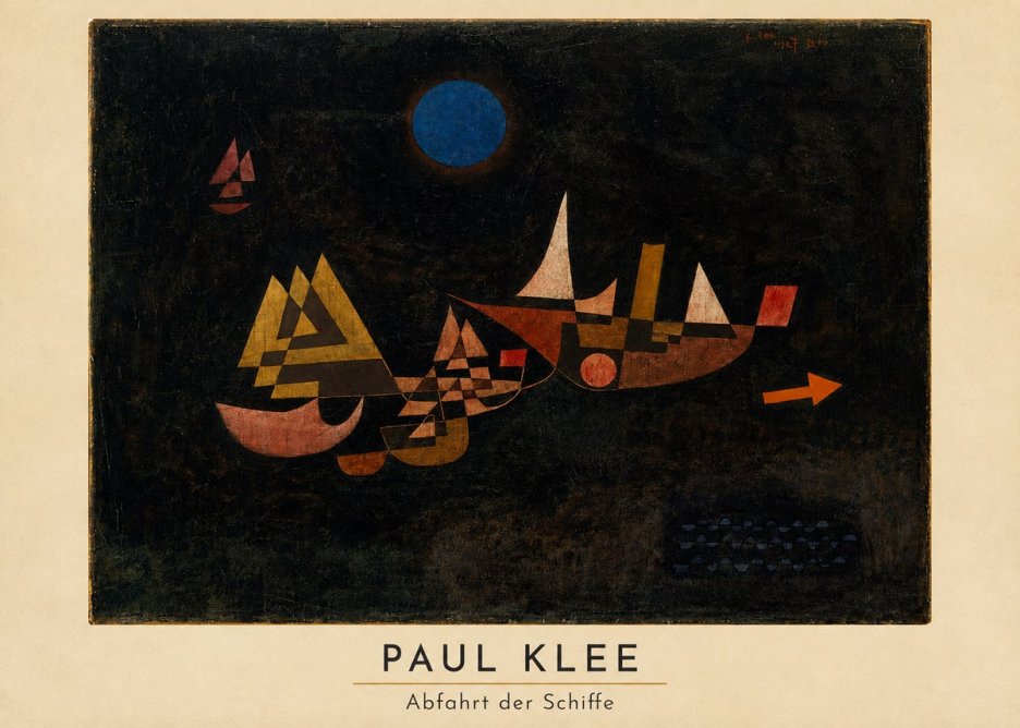 Paul Klee Abfahrt Der Schiffe No4 - Póster