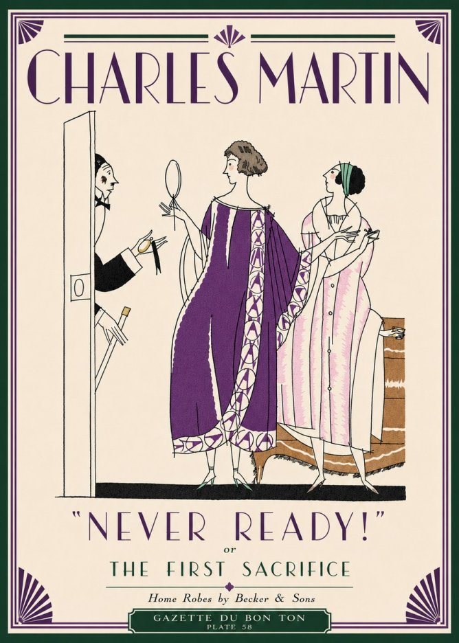 Charles Martin Never Ready! or the First Sacrifice No5 - Póster