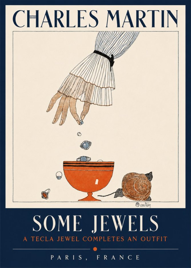 Charles Martin Some Jewels No3 - Póster